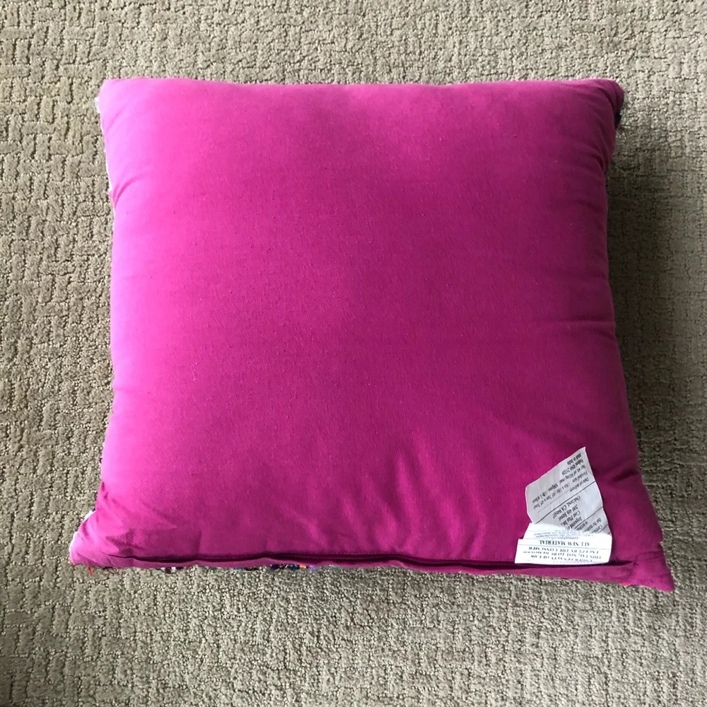 World Market Patchwork 18in by 18in Throw Pillow